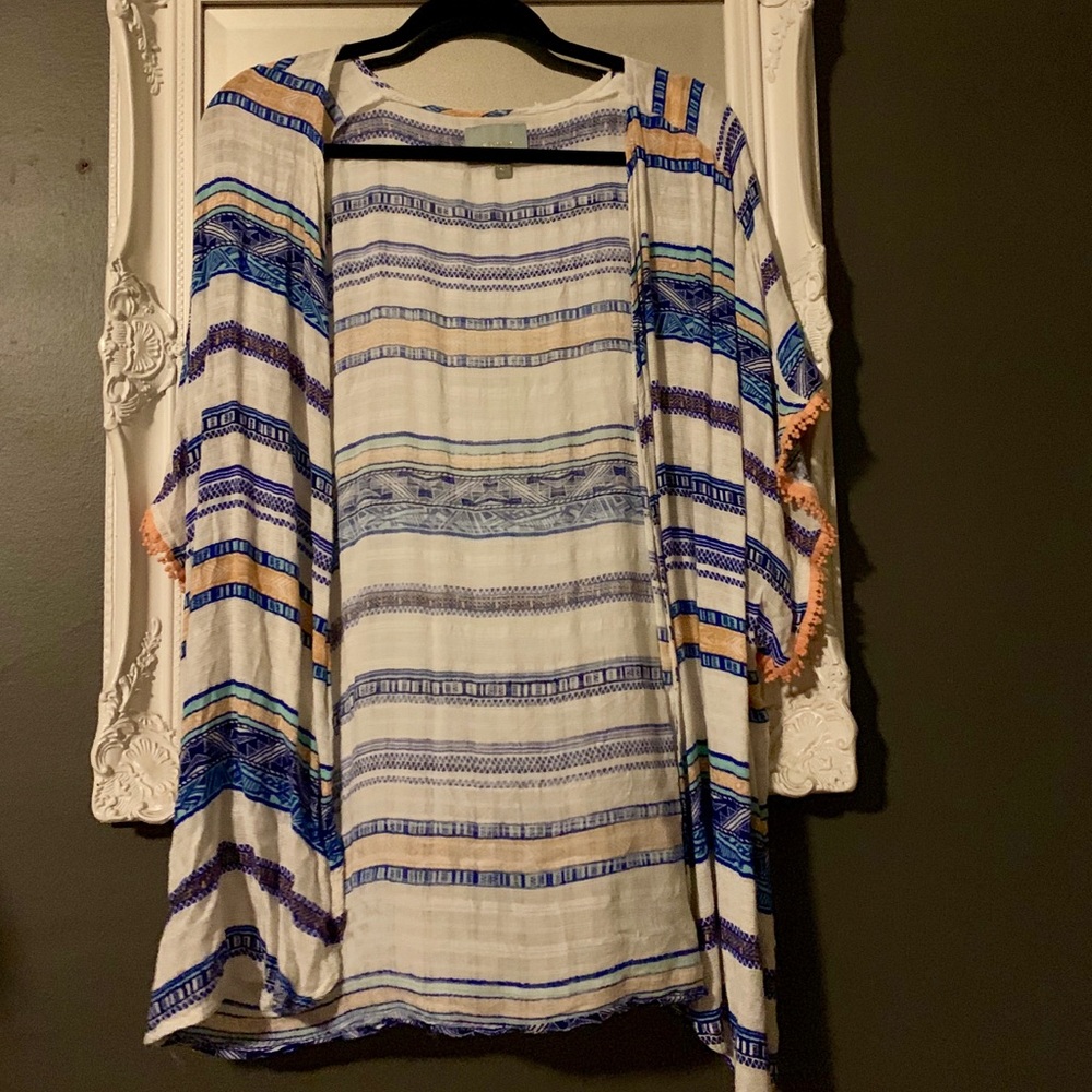 Aztec pattern kimono